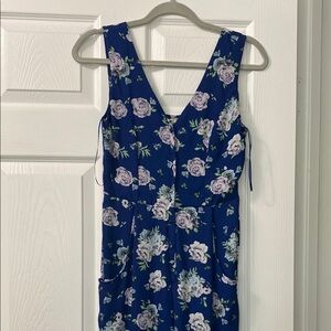 Floral Sleeveless Jumpsuit